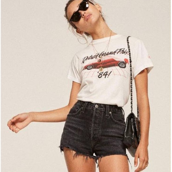 Reformation Black High Rise Jean Short Size 28 - Picture 2 of 12